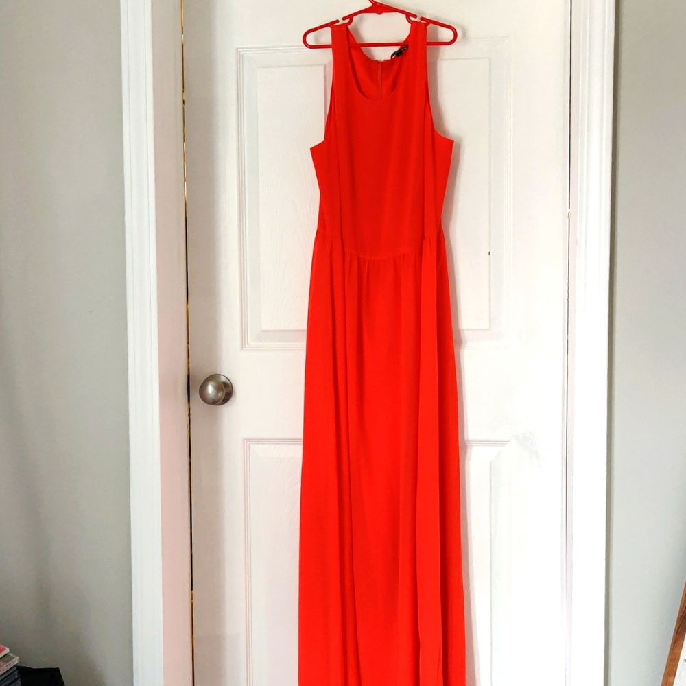 Gianni Binni red Maxi dress small